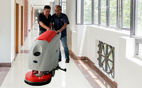 如皋洗地机是学校地面保洁的好手